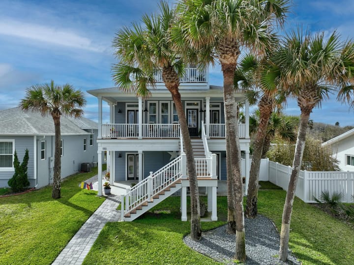 Virtual Open House Feature: Spectacular 3-Story Ocean View Beach House - Family Home in Flagler Beach